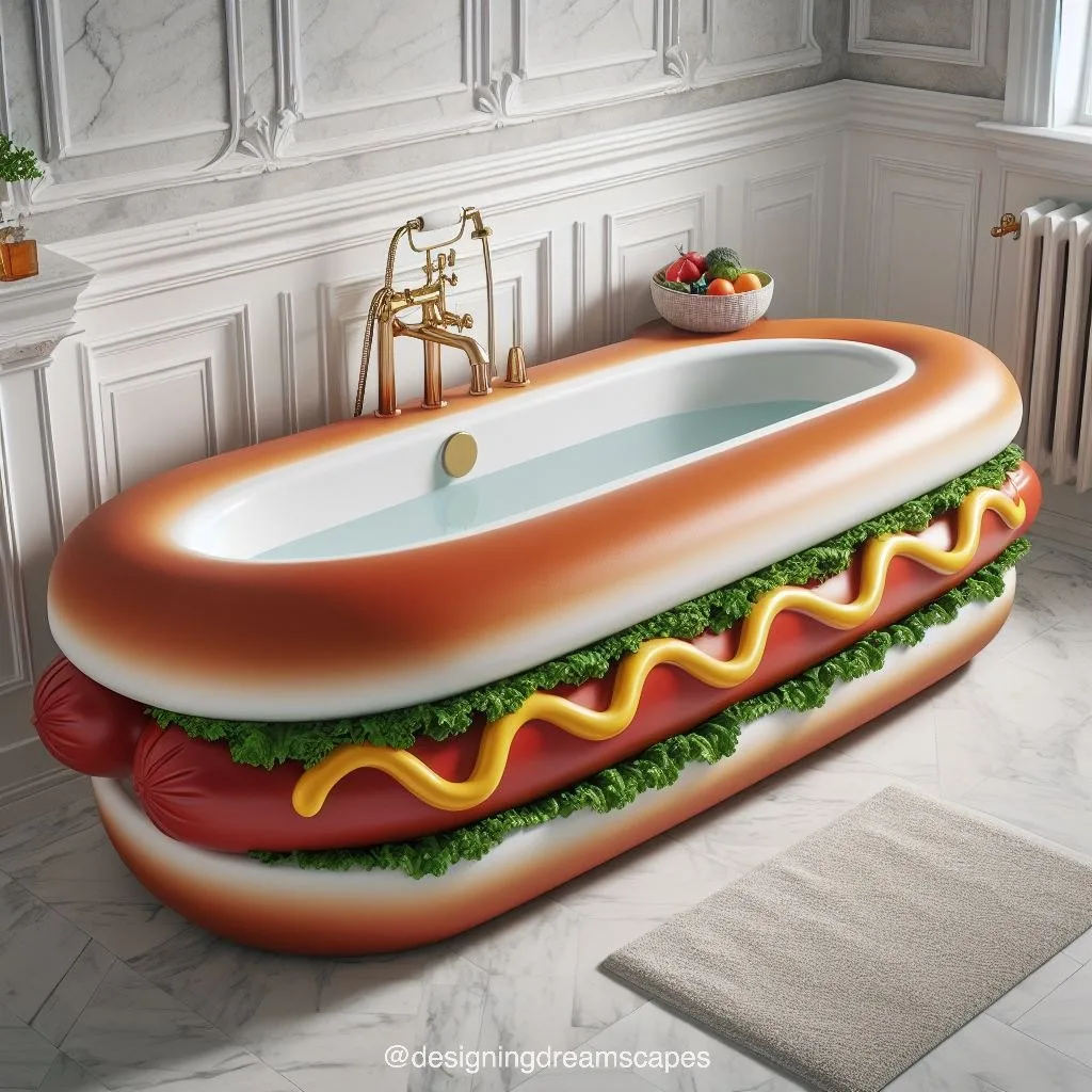 Hotdog-Shaped Bathtub: Elevate Your Bathing Experience with Unique Style