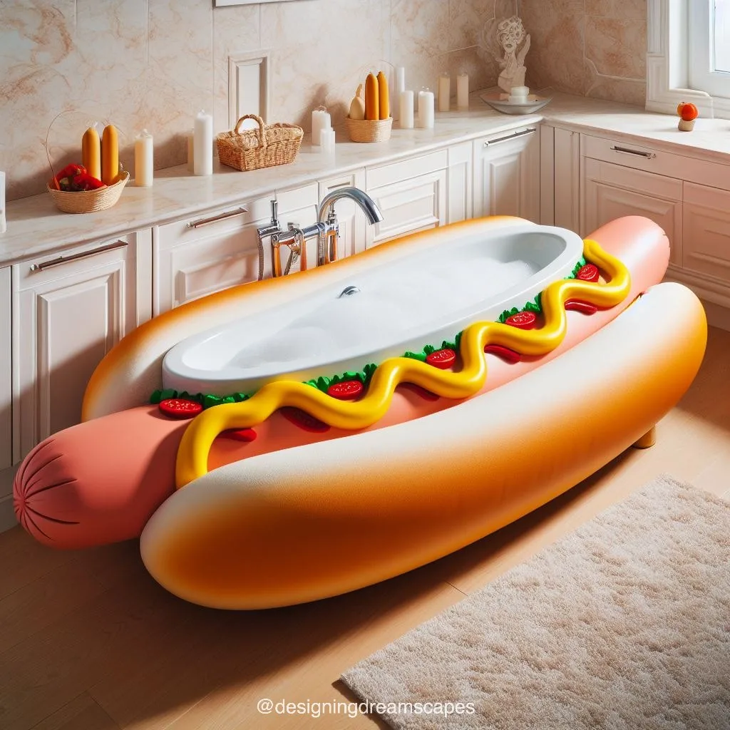 Hotdog-Shaped Bathtub: Elevate Your Bathing Experience with Unique Style