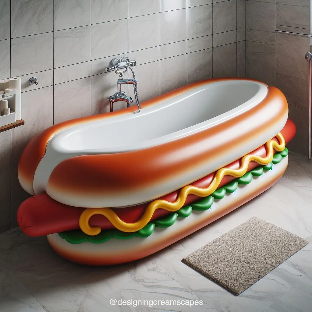 Hotdog-Shaped Bathtub: Elevate Your Bathing Experience with Unique Style