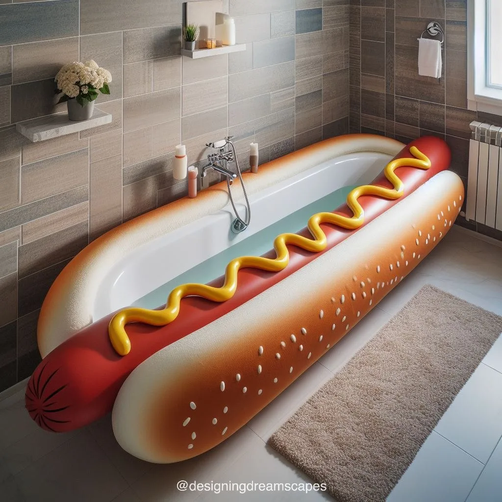 Hotdog-Shaped Bathtub: Elevate Your Bathing Experience with Unique Style