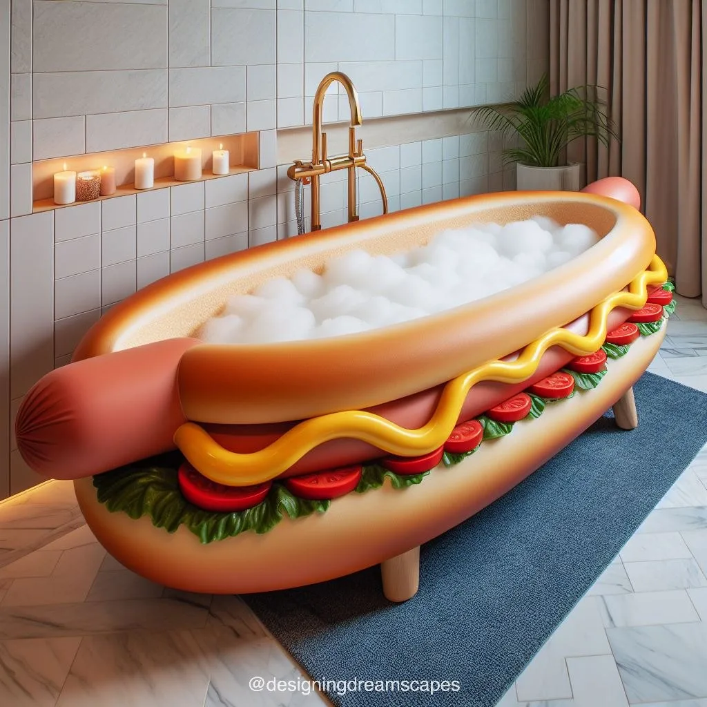 Hotdog-Shaped Bathtub: Elevate Your Bathing Experience with Unique Style