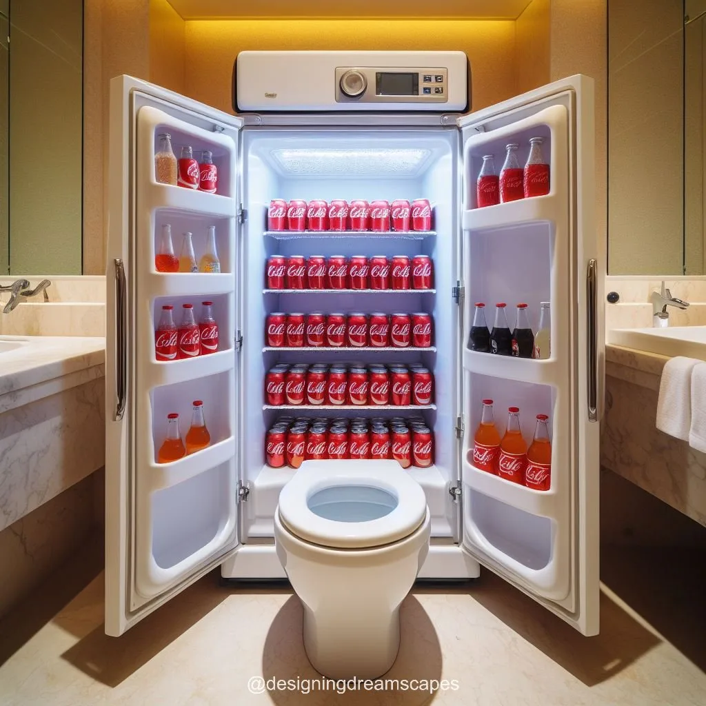 Refrigerator-Shaped Toilet: A Cool Twist on Bathroom Design