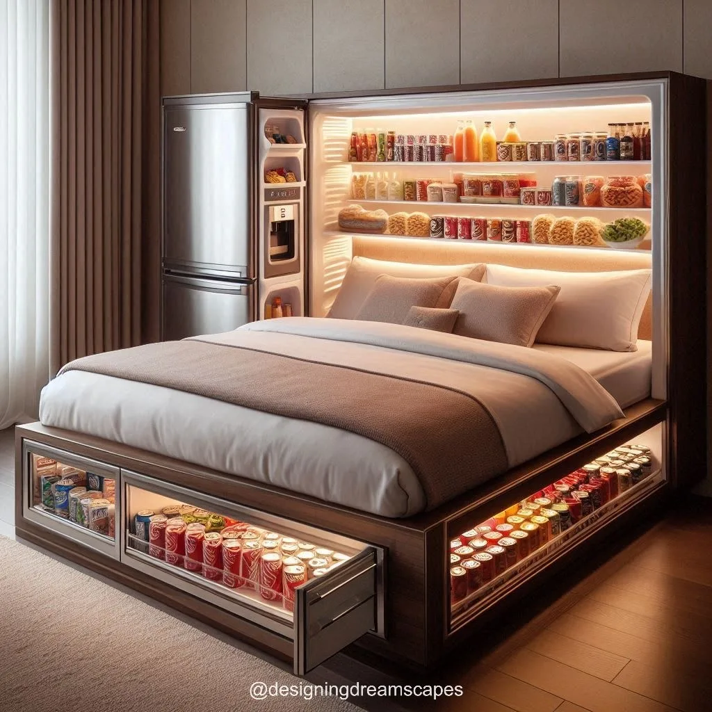 The Allure of a Bed with Integrated Refrigerator