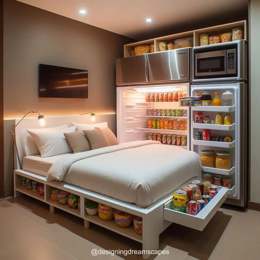 Practical Benefits of a Bed with Integrated Refrigerator