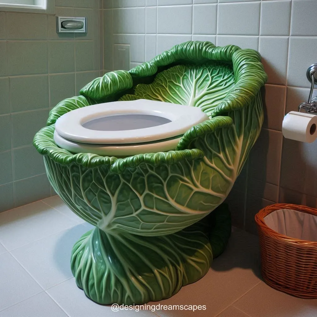 Installation Process of a Cabbage-Shaped Toilet