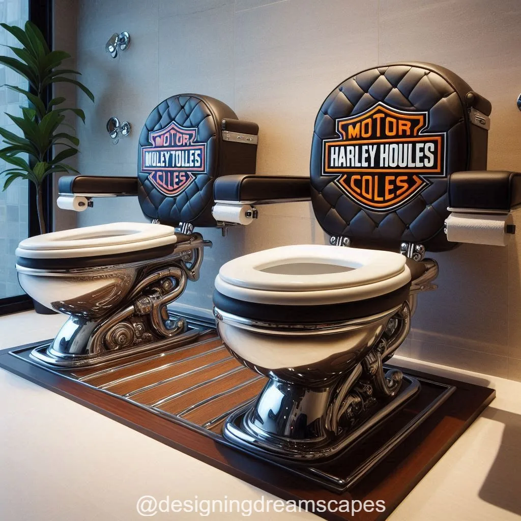 Harley-Davidson Inspired Double Toilets for Bold Bathroom Style