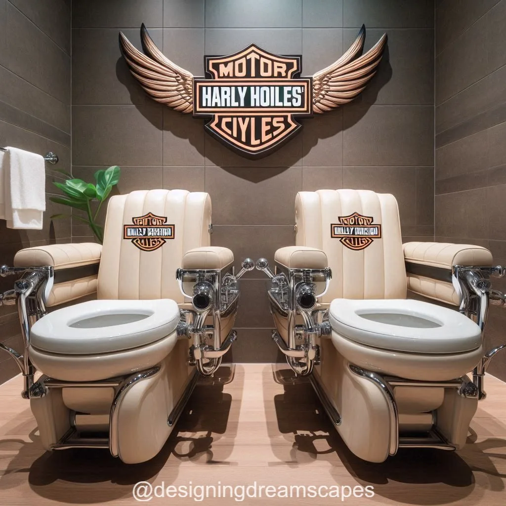Harley-Davidson Inspired Double Toilets for Bold Bathroom Style