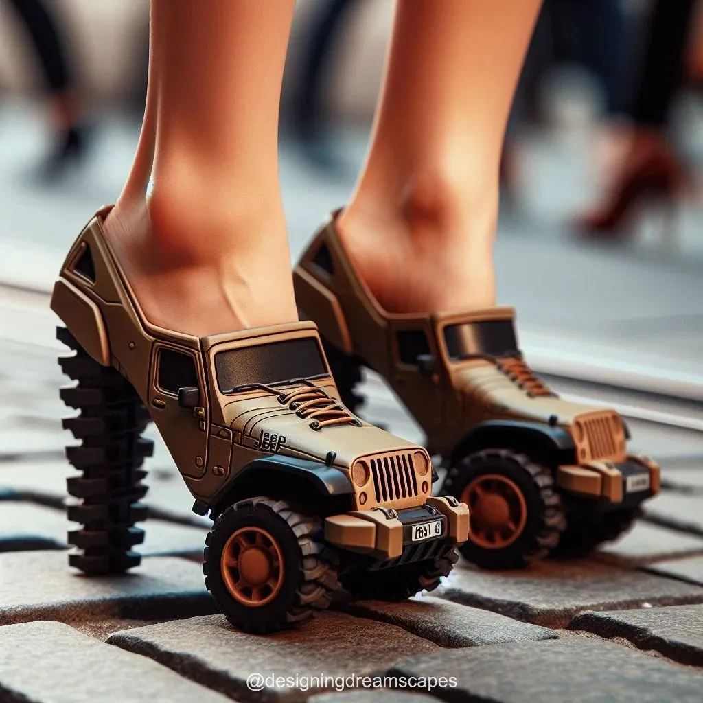 Jeep-Inspired Heels: Rugged Elegance for Bold Fashionistas