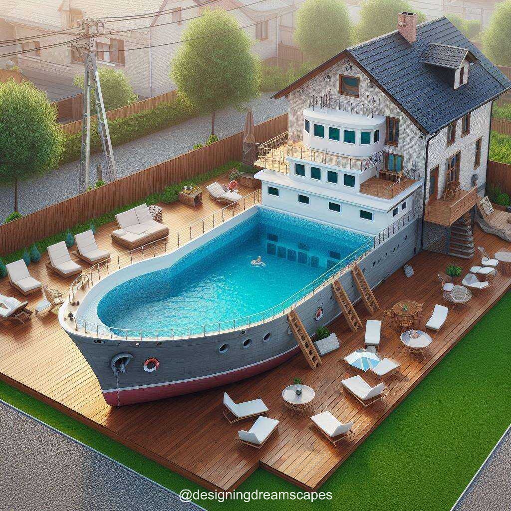 Sailing into Luxury: Designing and Building a Ship-Shaped Pool