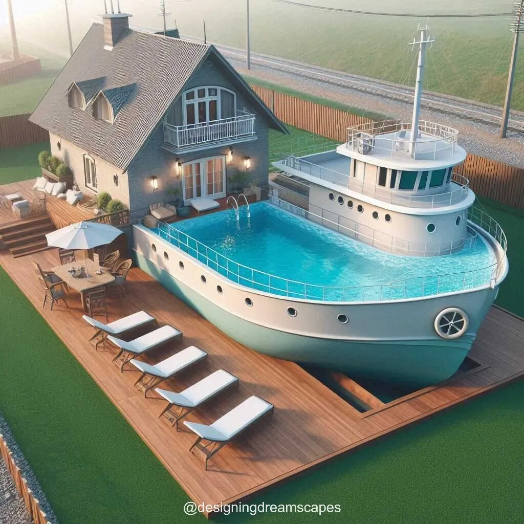 The Ultimate Pool Party: Hosting a Nautical Extravaganza with a Ship-Shaped Pool
