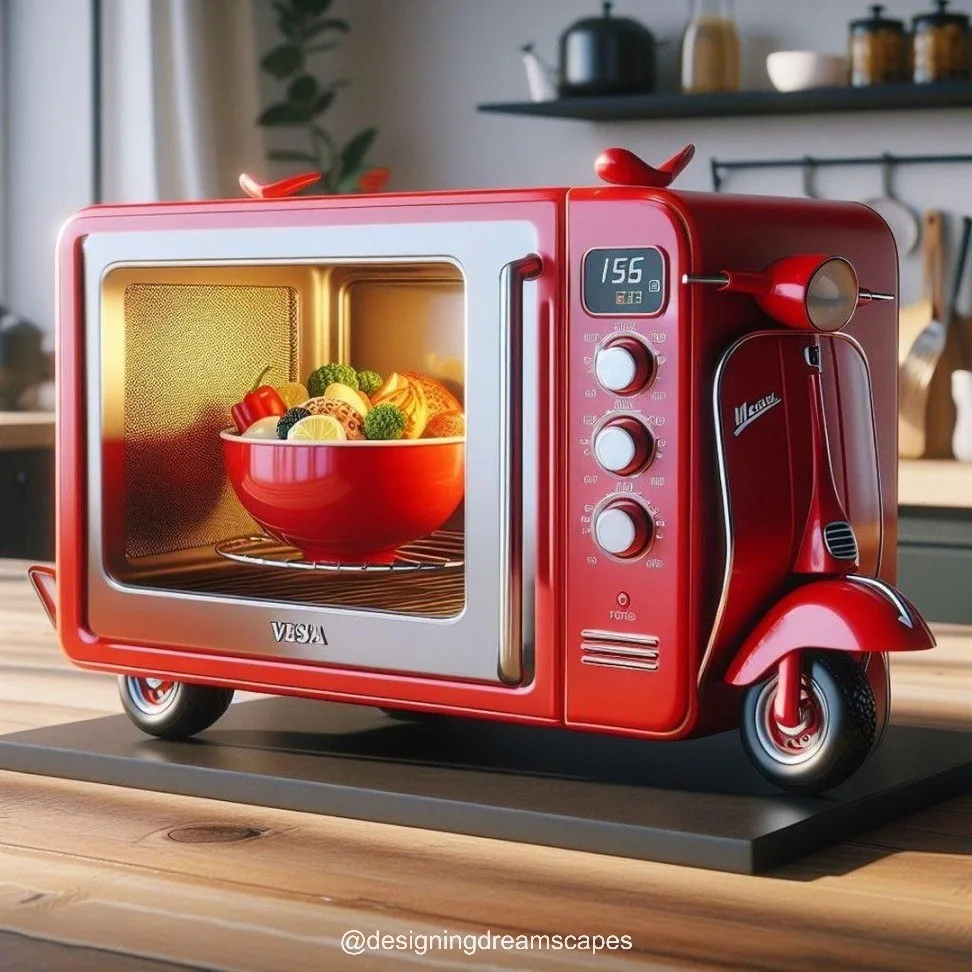 Scootering into Style: How a Vespa-Inspired Microwave Can Transform Your Kitchen