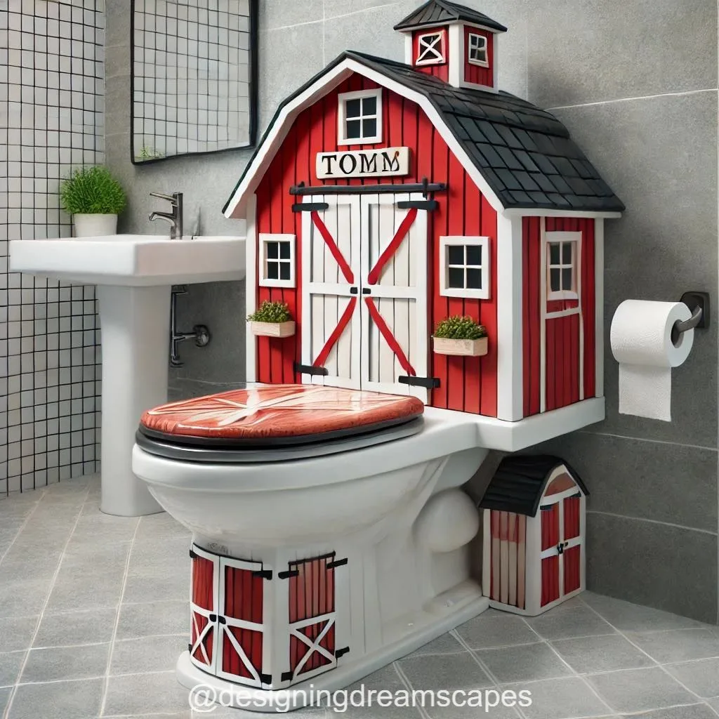 The Art of the Unexpected: Barn-Shaped Toilets as Statement Pieces in Home Design