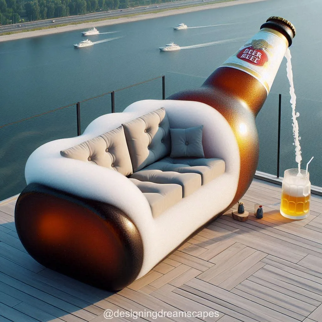 Bringing the Bar Home: How to Create a Beer Bottle Themed Living Room with a Bottle Sofa