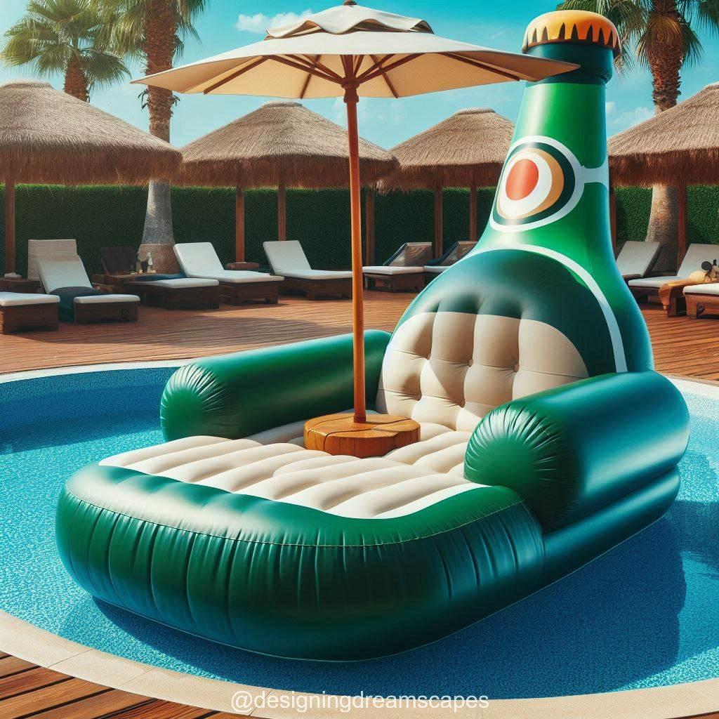 Beer Bottle-Shaped Inflatable Sofa: Perfect for Parties and Relaxation