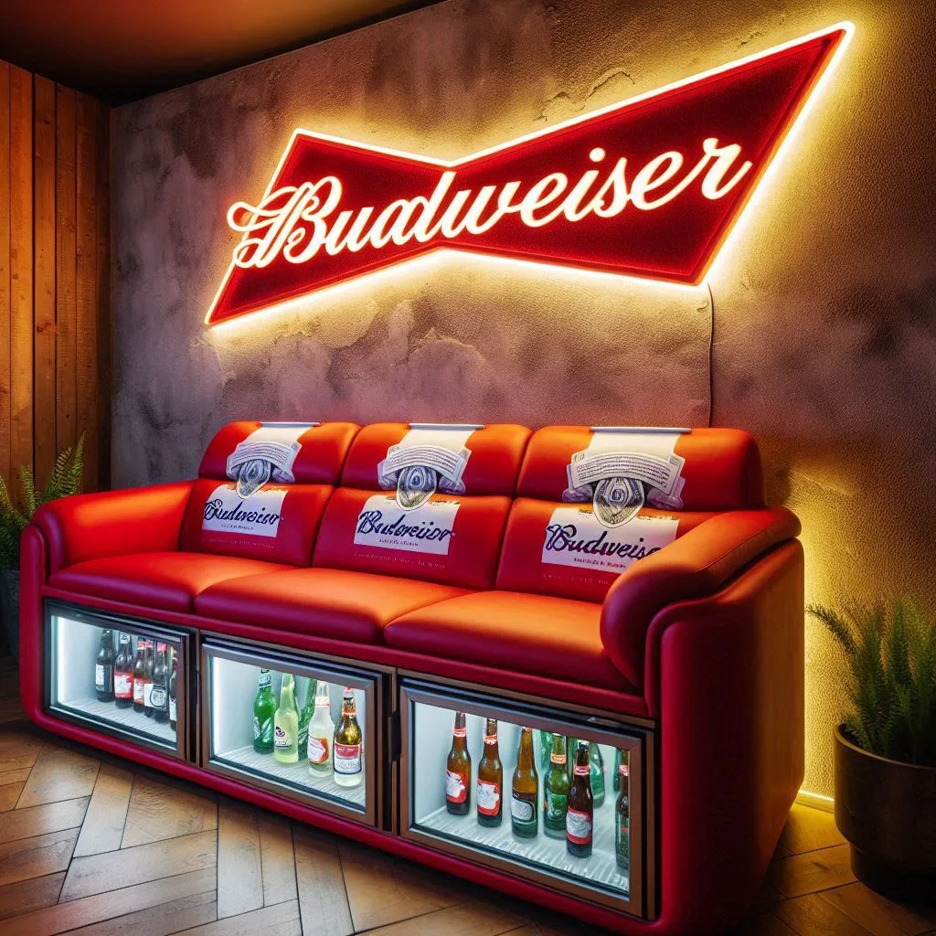 How to Incorporate the Budweiser Inspired Sofa into Your Home Decor