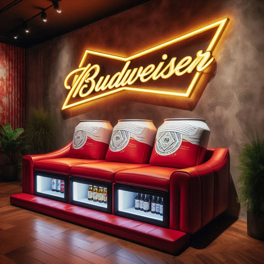 How to Incorporate the Budweiser Inspired Sofa into Your Home Decor