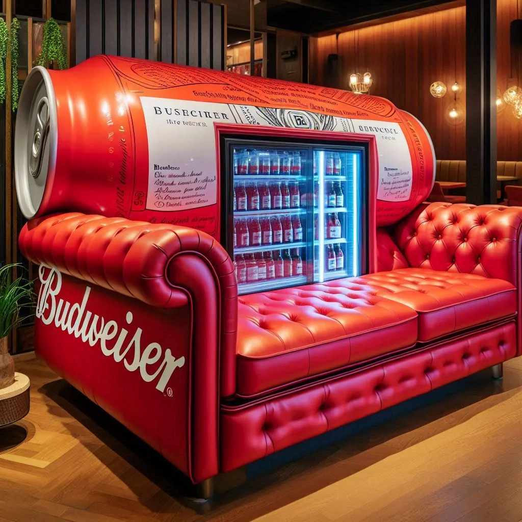 Budweiser Inspired Sofa: The Ultimate Lounge for Beer Lovers