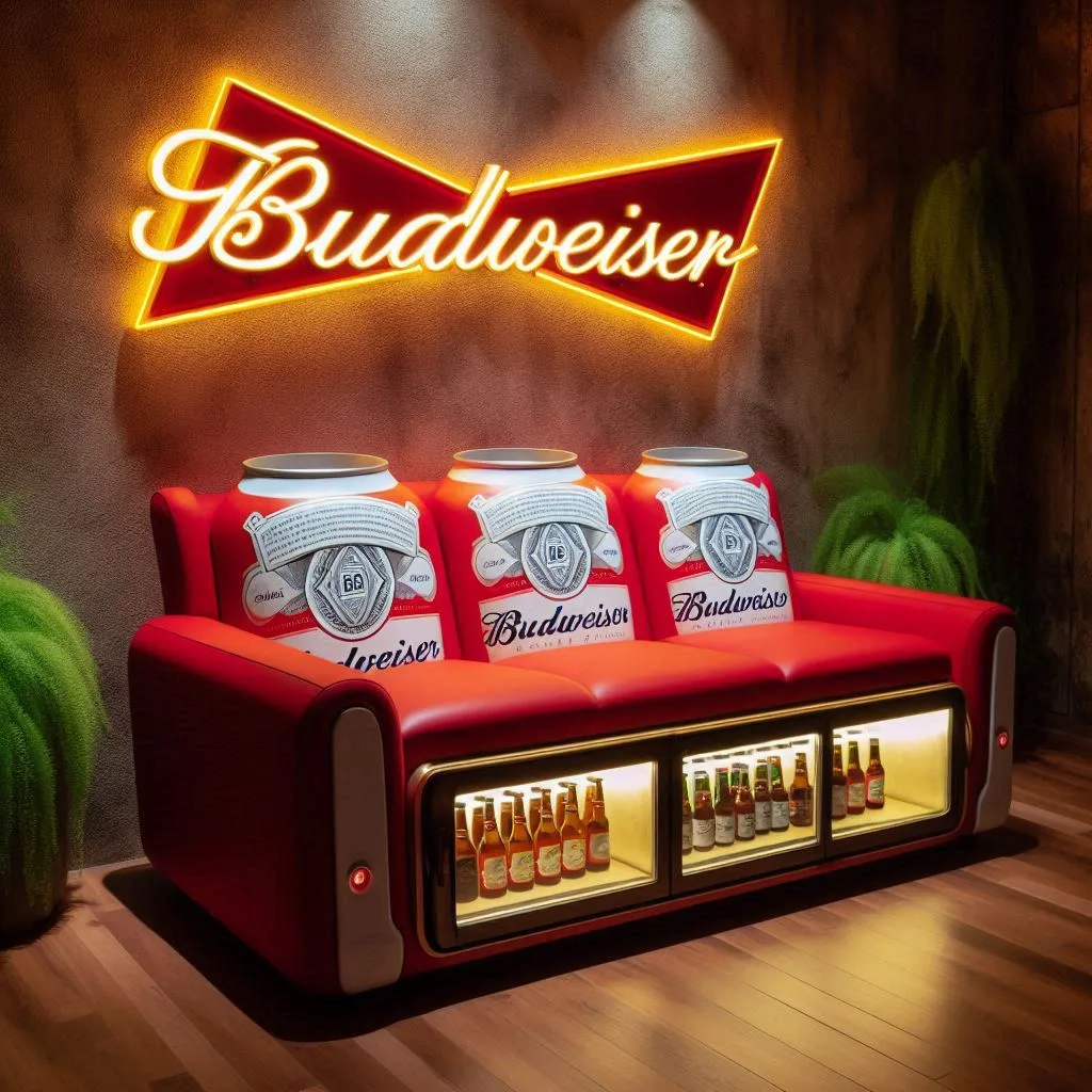 Budweiser Inspired Sofa: The Ultimate Lounge for Beer Lovers