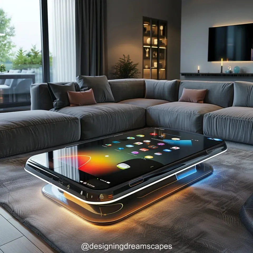 Cellphone-Inspired Epoxy Coffee Tables: Unique Designs for Tech Lovers