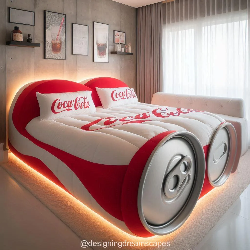 Where can I purchase a Coca-Cola shaped bed?