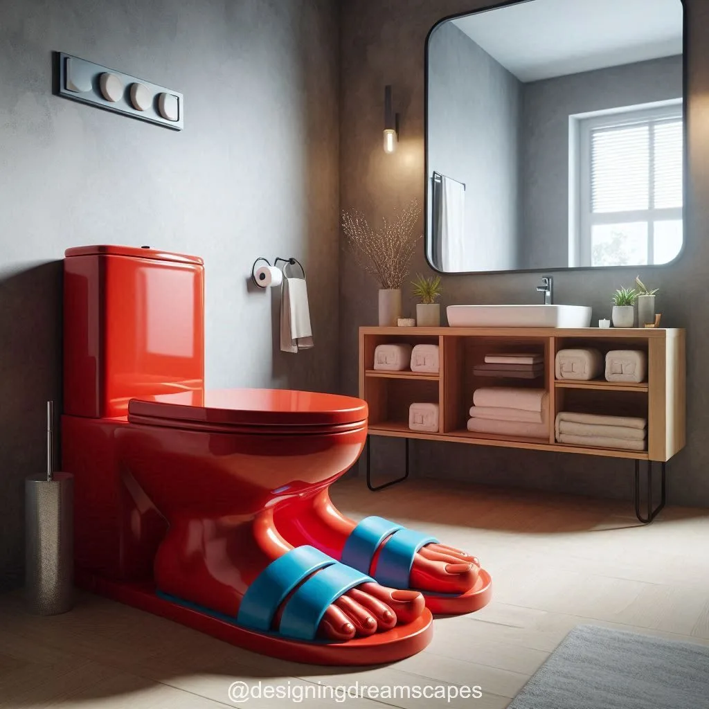 Foot-Shaped Sandal Toilets: A Toilet for Every Sole?