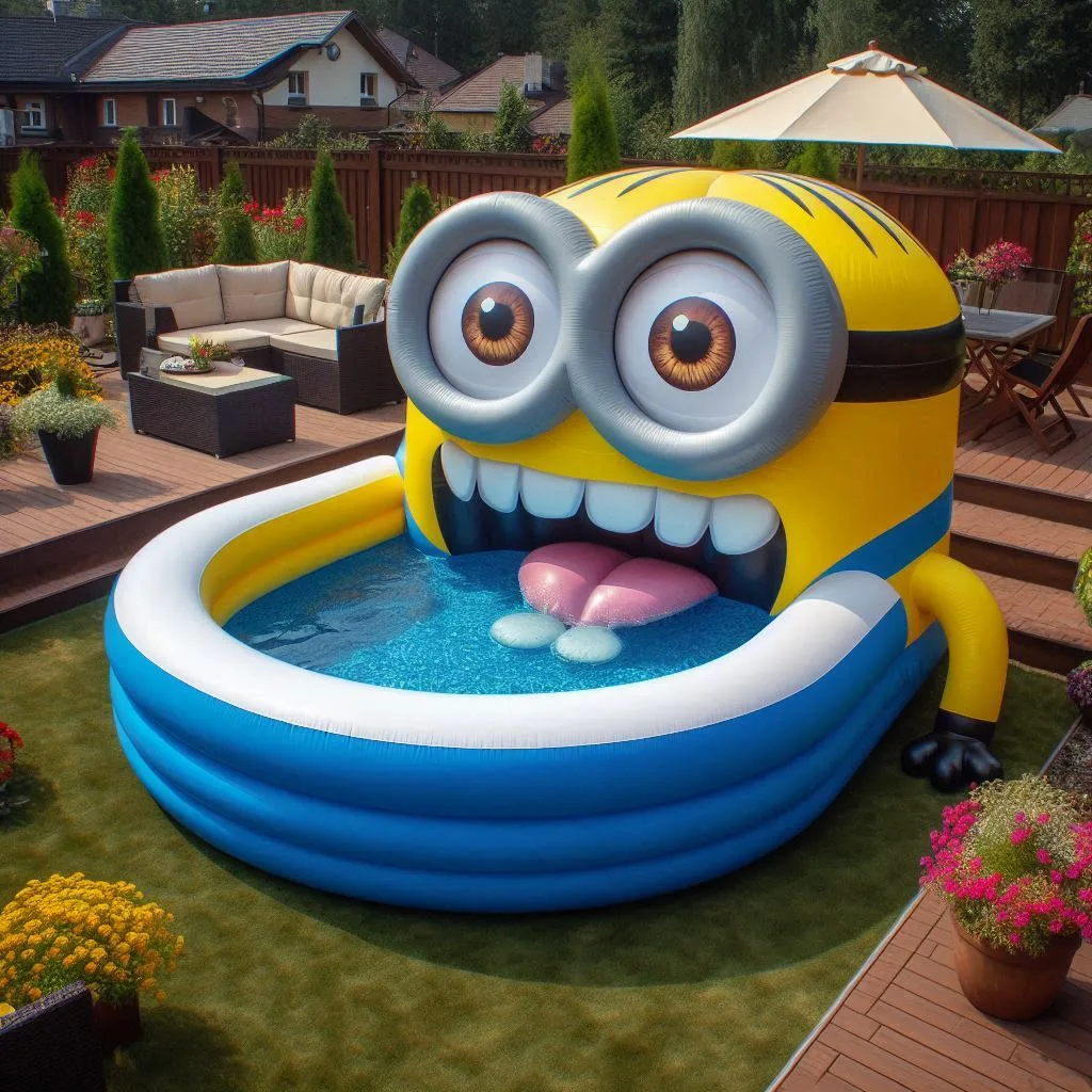 Beat the Heat: The Giant Inflatable Minion Pool for Summer Fun