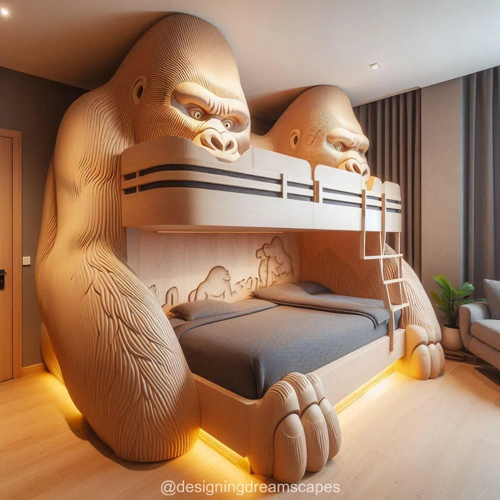 Gorilla-Shaped Bunk Bed: The Ultimate Jungle-Themed Sleep Experience