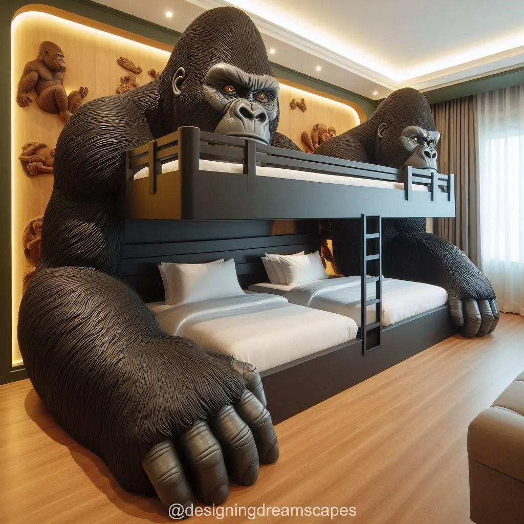 Decorating Around the Gorilla-Shaped Bunk Bed