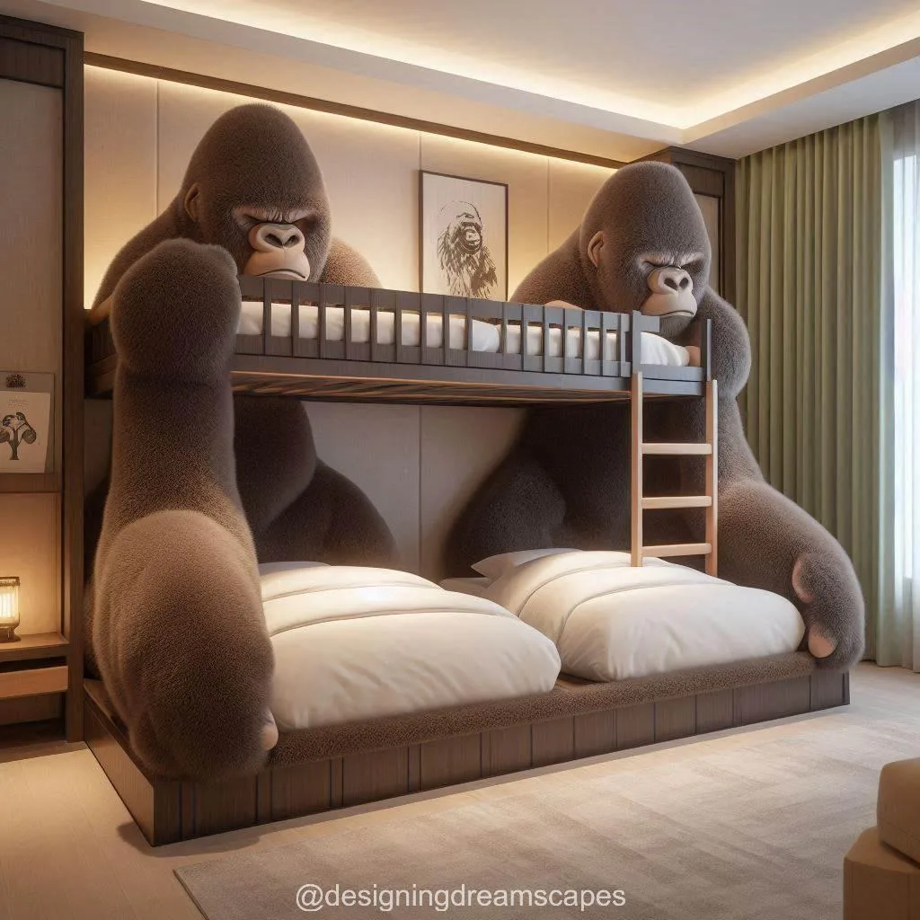 Gorilla-Shaped Bunk Bed: A Wild Adventure in Your Room