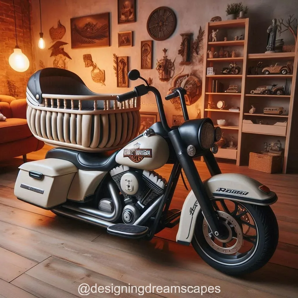 Harley Davidson-Shaped Baby Crib: Ride into Dreamland