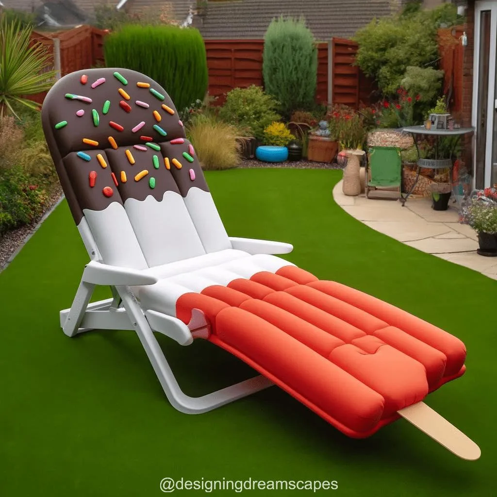 Ice Cream Shaped Sun Loungers: Sweet Relaxation in the Sun