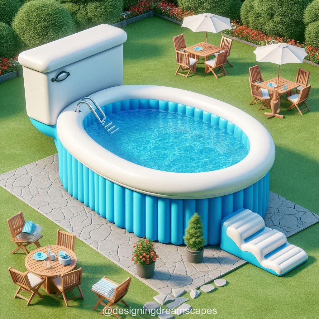 Inflatable Toilet Pool: A Hilarious Twist to Backyard Fun