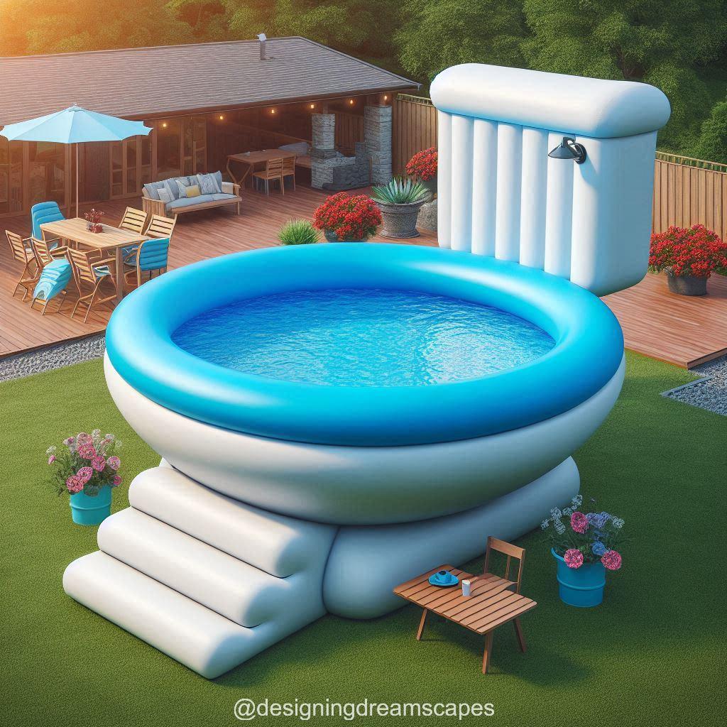 Inflatable Toilet Pool: A Hilarious Twist to Backyard Fun