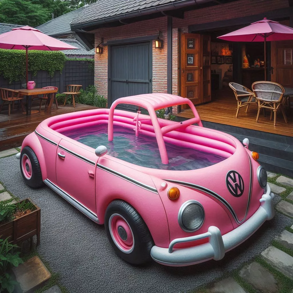 Inflatable Volkswagen Pool: Splash into Summer