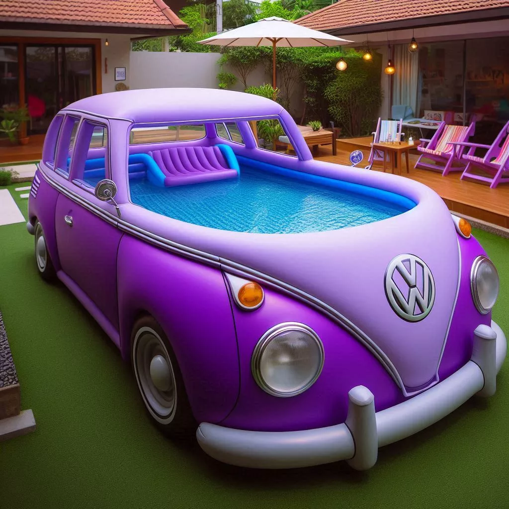 Swim Central Inflatable Volkswagen Golf Cart Pool