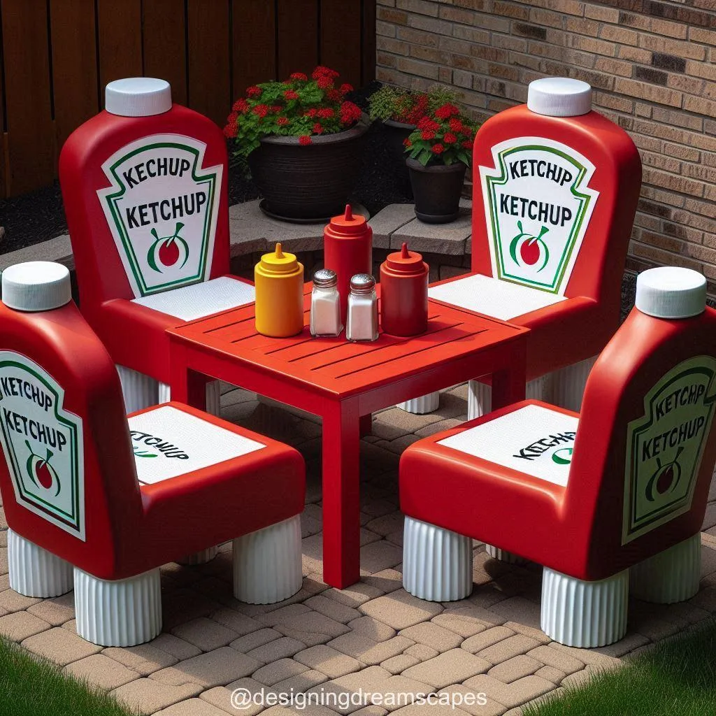 Ketchup Bottle Patio Set: Squeeze Out the Fun in Your Backyard