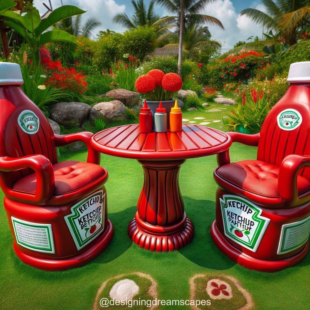 Ketchup Bottle Patio Set: Squeeze Out the Fun in Your Backyard