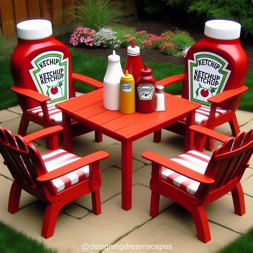 Ketchup Bottle Patio Set: Fun, Functional, and Perfect for Gatherings