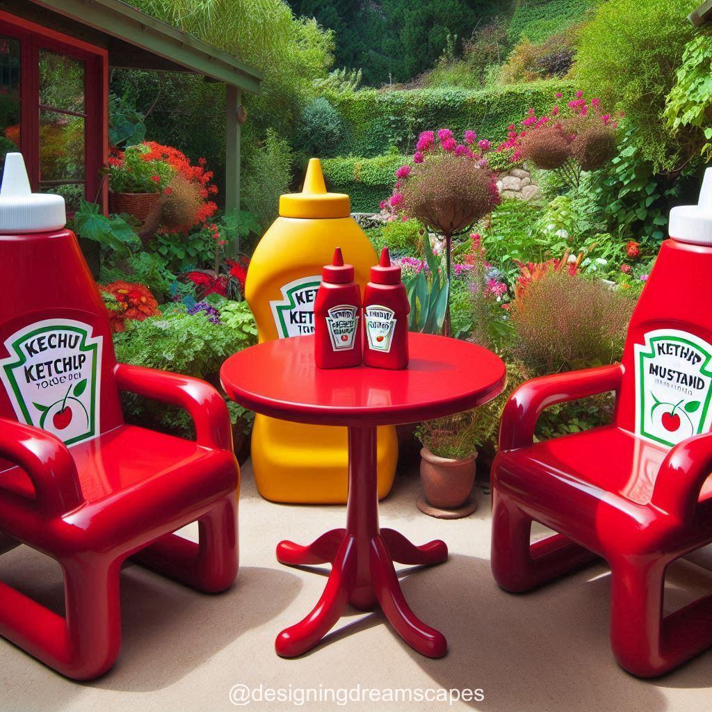 Ketchup Bottle Patio Set: A Conversation Starter for Your Next Backyard BBQ