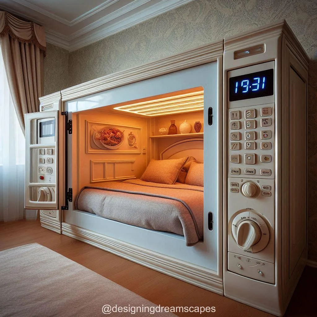 Microwave-Shaped Bed: Heat Up Your Bedroom Décor