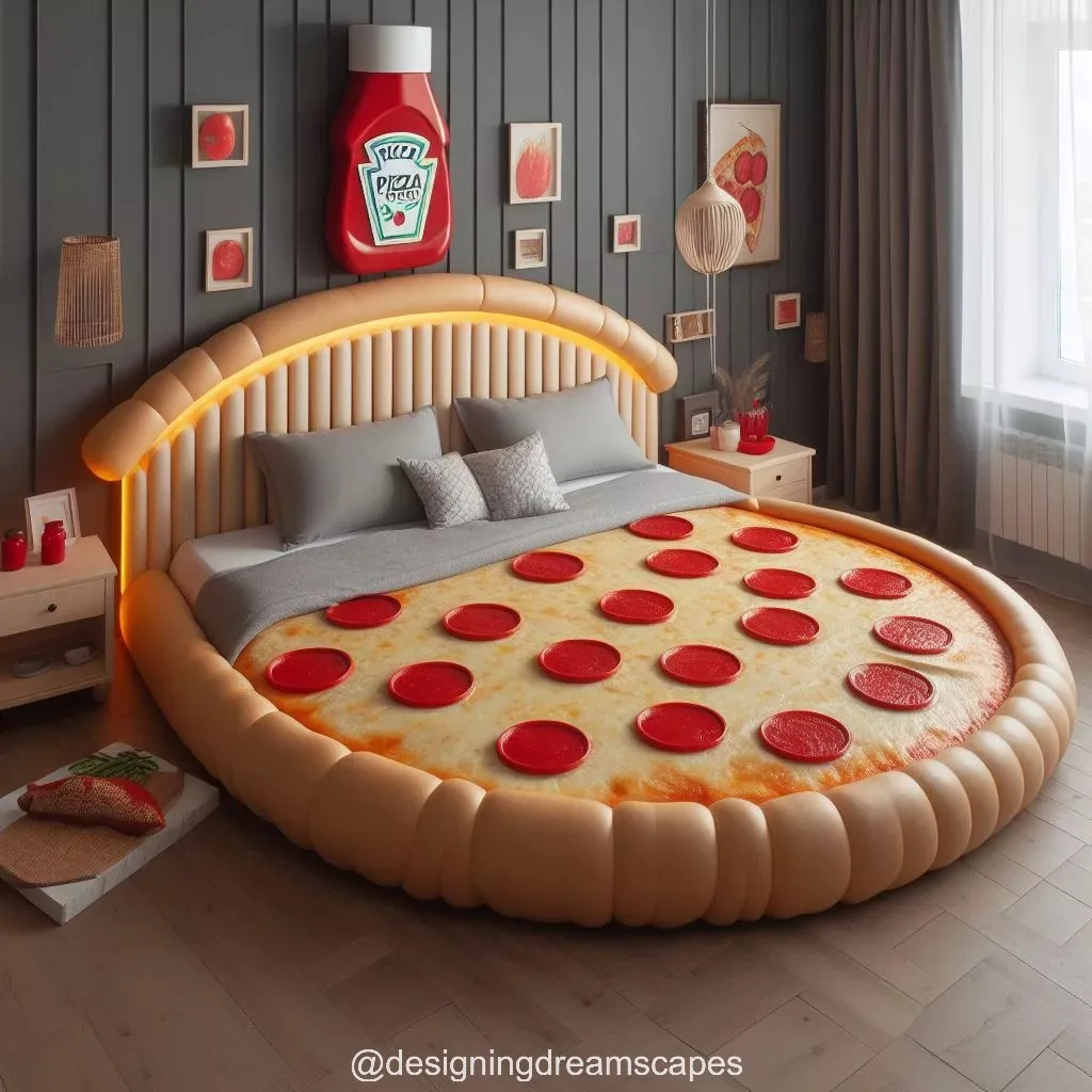 The Perfect Pizza-Shaped Bed for Every Pizza Lover