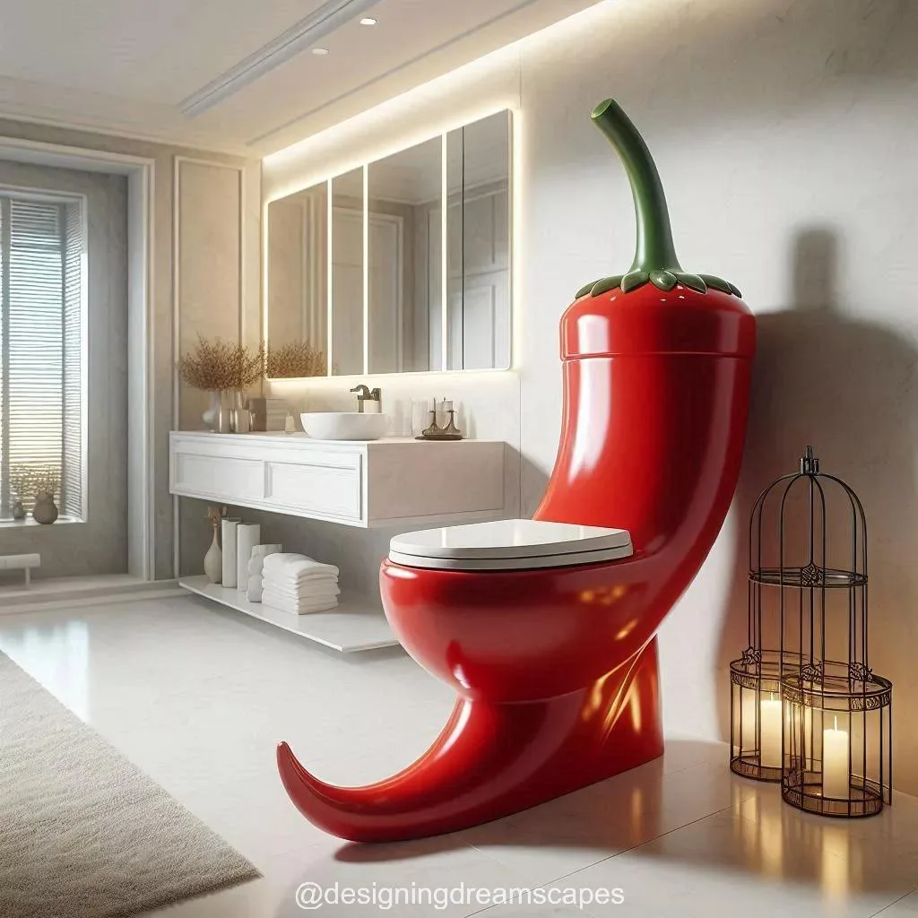 The Future of Bathroom Design: Is the Red Chili Pepper Toilet a Trend or a Lasting Impression?