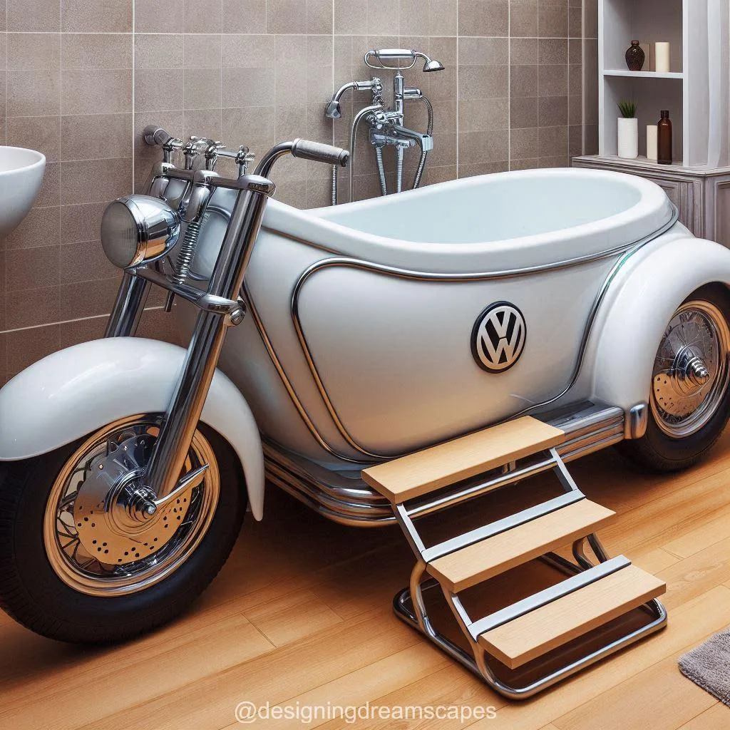 A Bathtub as Unique as the Beetle: Exploring the Three-Wheeled Design