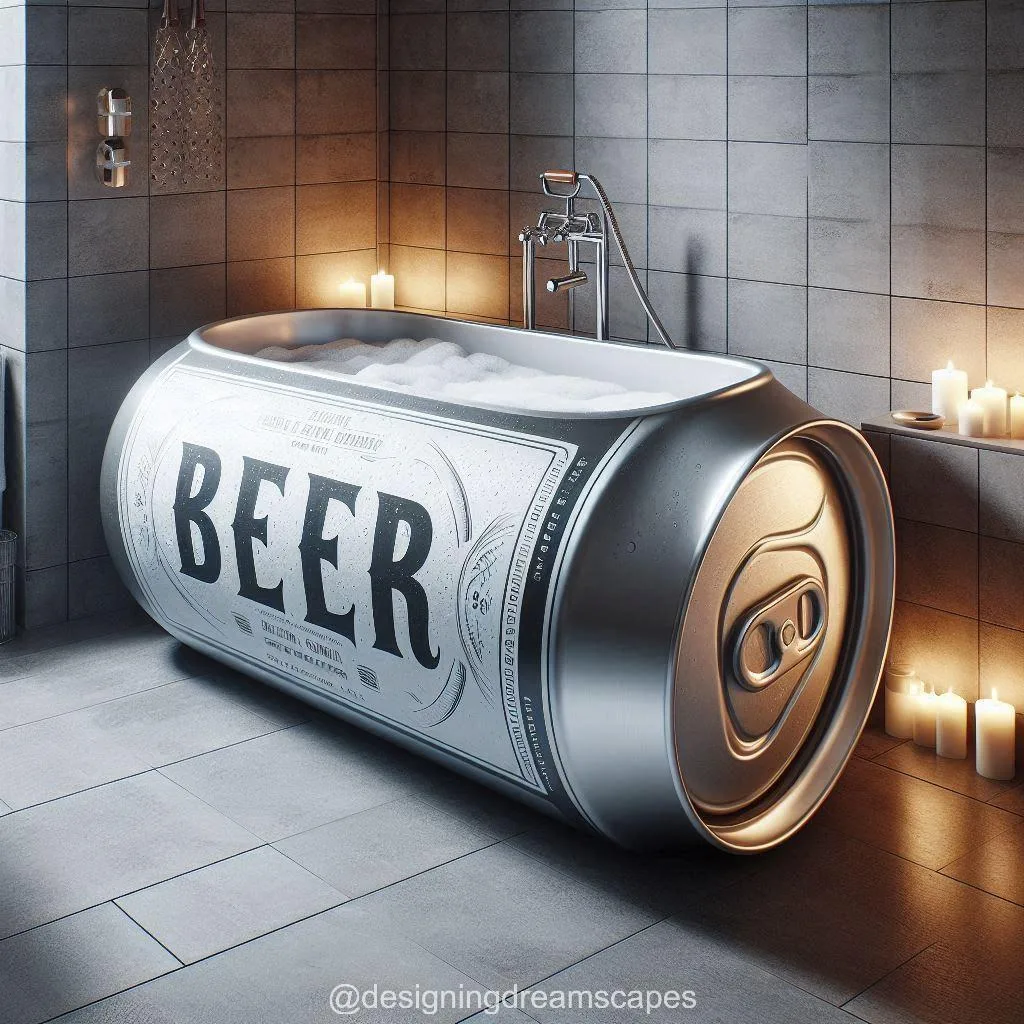 The Cultural and Psychological Appeal of Alcoholic Beverages Shaped Bathtubs