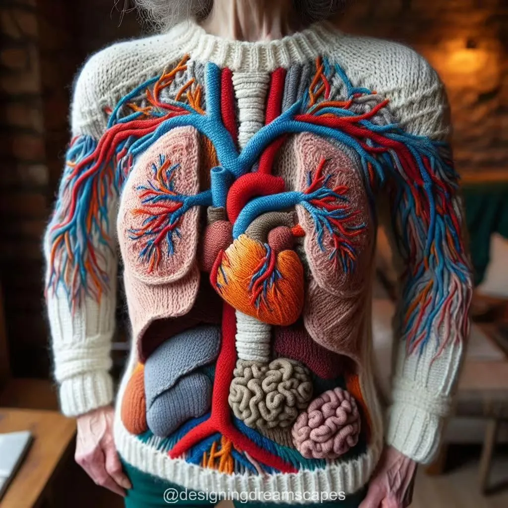 Anatomy Sweaters: Wearable Art Inspired by the Human Body