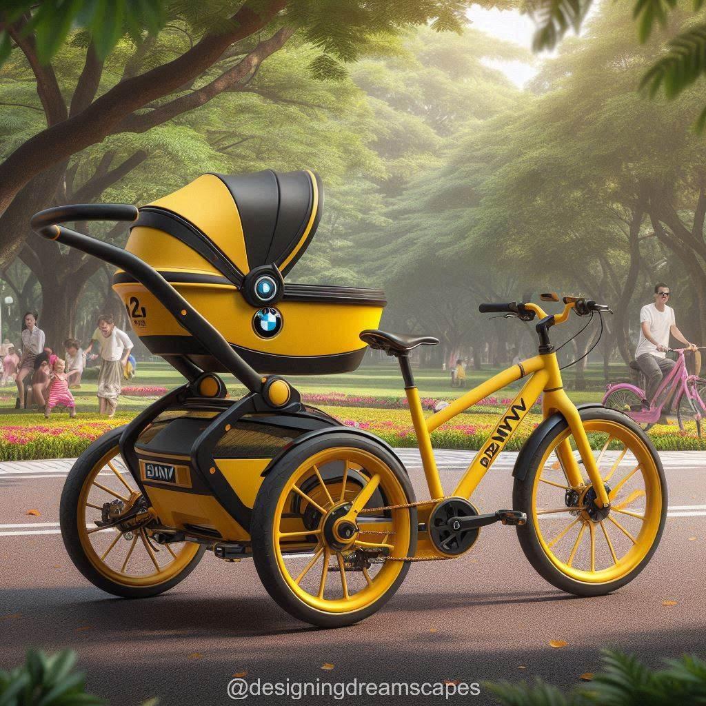 BMW-Inspired Bicycle Strollers: Stylish Mobility for Modern Families