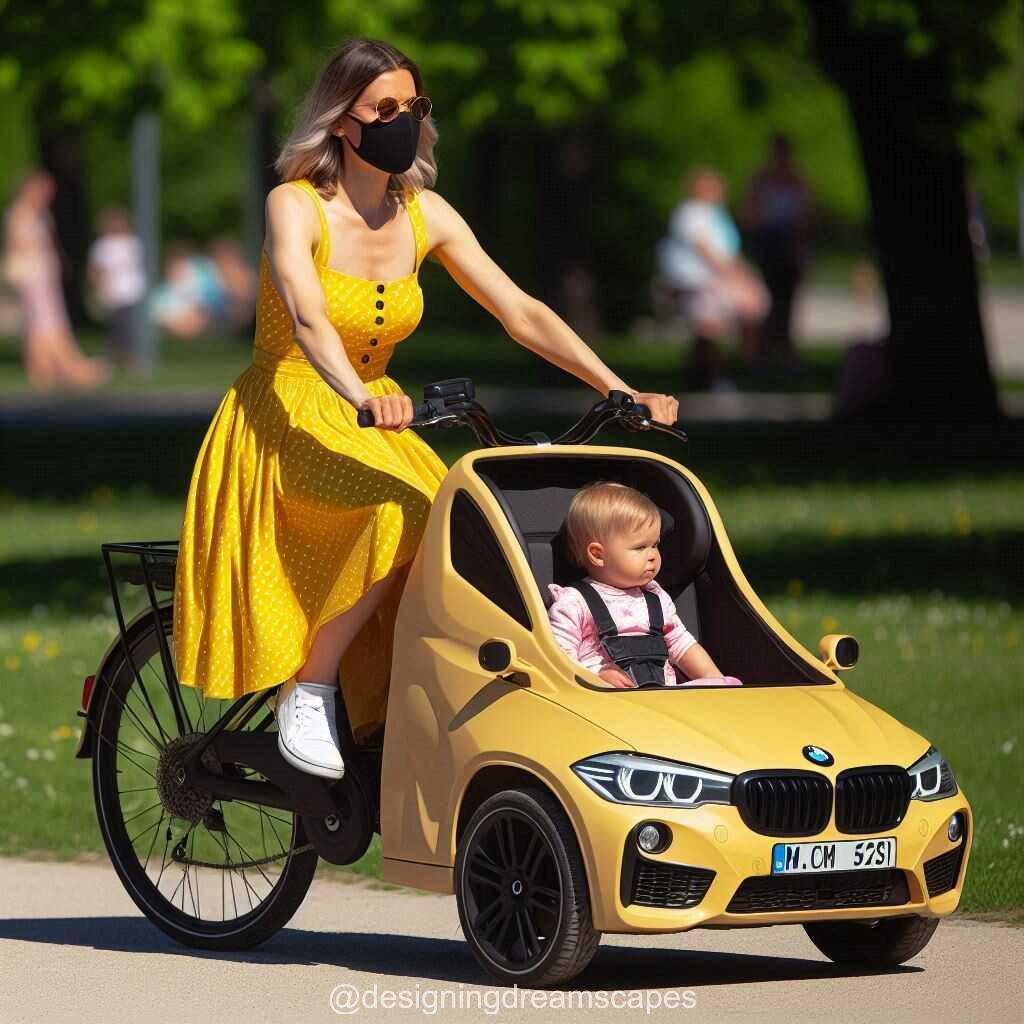 BMW-Inspired Bicycle Strollers: Stylish Mobility for Modern Families