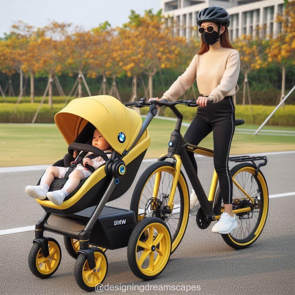 BMW-Inspired Bicycle Strollers: Stylish Mobility for Modern Families