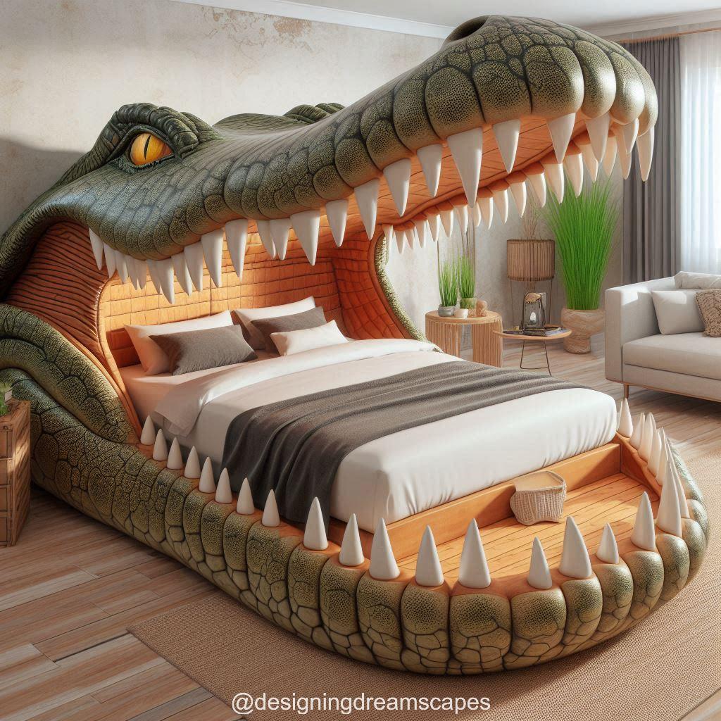 The Design Inspiration Behind Crocodile Teeth-Shaped Beds