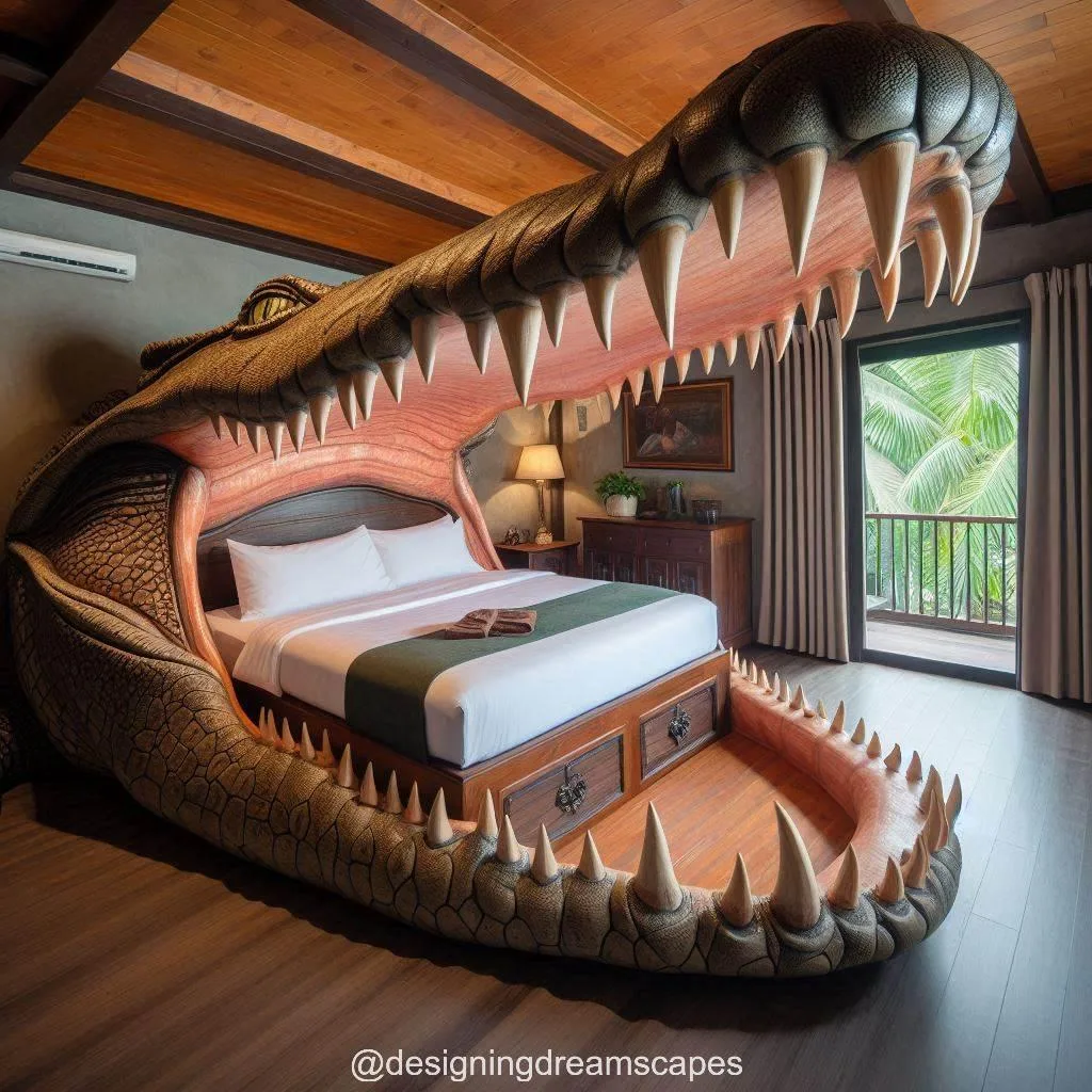 The Design Inspiration Behind Crocodile Teeth-Shaped Beds